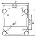 Global Truss DT-GP20-45C-KIT, 20 ft OD DT-GP 12 in End Plate Truss Circle Kit, 45 Degree Arcs