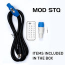 ADJ MOD STQ, MOD Par, 7 x 8 Watt RGBW LEDs, 17 Degrees, Includes Three Frost Filters 20, 40, and 60 Degrees, 3 and 5 Pin DMX, PowerCon In and Out