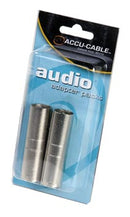 Accu-Cable AXLRC3PMM, Male XLR to Male XLR Adaptor, 2 Pack