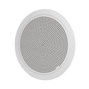 RCF PL 50, 6" Twin-Cone Flush Mounting Ceiling Speaker, White, 6W, 70-100V, Plastic Grille