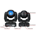 Eliminator Stealth Beam, Compact 60W RGBW 4 in 1 LED Beam Moving Head