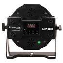 Eliminator Lighting LP 8R, Compact LED Par with 7 x 8W RGBW 4-in-1 Center LEDs and 32 RGB Ring LEDs, Animated Ring Effects, Wireless Remote, 4 DMX Channel Modes