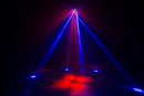 Eliminator Lighting CenterDroid, Multi-Effect Light with 10 x 15W RGBW 4-in-1 LEDs, 100mW Red and 50mW Green Lasers, Tilting Arms, Rotating Optics, 22 DMX Channels