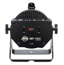 ADJ 18P Hex, 6 in 1 HEX LEDs, 18 x 12 Watt Rgbaw + UV 3 & 5 Pin DMX Powercon in and Outs