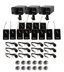 VocoPro FIELD-QUAD-FILM-12L, Portable Twelve Lavalier Field/Camera-Mountable Wireless Microphone System.