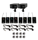 VocoPro FIELD-QUAD-FILM-8L, Portable Eight Lavalier Field/Camera-Mountable Wireless Microphone System.