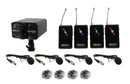 VocoPro FIELD-QUAD-LB3, Portable Four Lavalier Field/Camera-Mountable Wireless Microphone System.