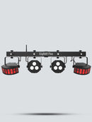 Chauvet DJ GigBAR Flex, 3-in-1 Pack-n-Go Lighting System with LED Derbys, Quad-Color Pars and Strobe Effects