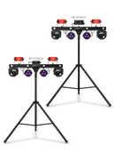 Chauvet DJ GigBAR Move + ILS, 6-in-1 Pack-n-Go Lighting System with Moving Heads, Derbys, Pars, Lasers and Strobes, ILS Compatible