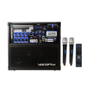 VocoPro HERO-REC-BT-9 ( UHF-28-9), 120W 4-Channel Multi-Format Portable P.A. System with Digital Recorder/ UHF- Wireless mics