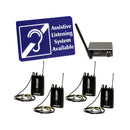 VocoPro IEM-900-ST4, Wireless Assistive Listening System with 4 Receivers and 1 Transmitter
