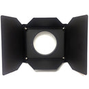 AAdynTech Punch Barn Door, 4 Leaf Barndoor - Black