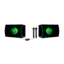 VocoPro K-FAN-SINGER - Stereo Karaoke System with Bluetooth, MP3, FM, LED Light Effects and Two Wireless Vocal Microphones