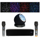 VocoPro K-BOX-GO, 50W Bluetooth Karaoke Package with Two Wireless Microphones and LED Moving Light