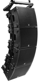 Paraline 4x 6” Powered Loudspeaker 1200 watts peak- powered - compact array loudspeaker - 4 x 6" woofers & 2 x 1" drivers on a Paraline lens. 110° wide and 15° vertical dispersion, dual stand mount, locking safety pins and stackable feet. In white.