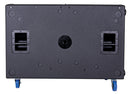 Synergy 2x 18” Powered Subwoofer Dual 18” Bass Reflex Powered Subwoofer: 6000 watts (program), 12,000 watts (peak) 2x18” LF woofers with 4.5” Voice Coils. Exceptionally high output and deep bass.