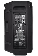 YXL 12” Powered Loudspeaker 1000 Watts peak (500 Watts program) - 12” Woofer & 1” HF driver on 90°x60° horn – FOH/Monitor combo Polypropylene cabinet, Integrated 3 channel mixer with 1/4", XLR and 1/8" inputs, Bluetooth