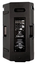 YXL 15” Powered Loudspeaker 1000 Watts peak (500 Watts program) 15” Woofer & 1” HF driver on 90°x60° horn – FOH/Monitor combo Polypropylene cabinet, Integrated 3 channel mixer with 1/4", XLR and 1/8" inputs, Bluetooth
