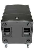 Elite 18” Powered Subwoofer 3200 watts peak (1600 watts program) 18” Woofer wit 4" Voice Coil. Next generation horn loaded subwoofer – DSP limiters, and 3 performance presets. iOS and Android App for advance subwoofer control – birch plywood & painted finish.