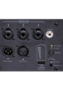 EXM MOBILE Tower -  battery-powered PA system. 4 3" midrange drivers, 10" subwoofer base, 3 channel mixer. 10 Hours of Battery Life.