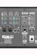 Excursion Mini 400 - 400-watt Compact Powered PA System. Featuring a powered 10” subwoofer, two-piece wired pole extension and two 2 x 3.5"mid/high speakers.