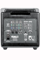 Excursion Mini 400 - 400-watt Compact Powered PA System. Featuring a powered 10” subwoofer, two-piece wired pole extension and two 2 x 3.5"mid/high speakers.