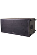 Paraline 2x 15” Powered Subwoofer 2800 watts peak – powered – compact stackable active subwoofer -- 2 x 12” front loaded woofers, with casters.