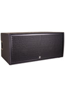 Paraline 2x 15” Powered Subwoofer 2800 watts peak – powered – compact stackable active subwoofer -- 2 x 12” front loaded woofers, with casters.