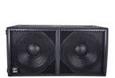 YORKVILLE - Synergy 2x 18” Powered Subwoofer Dual 18” Bass Reflex Powered Subwoofer: 6000 watts (program), 12,000 watts (peak) 2x18” LF woofers with 4.5” Voice Coils. Exceptionally high output and deep bass.