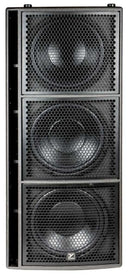YORKVILLE - Synergy 3x 15” Powered Subwoofer 13,000 watts peak (6500 watts program) 3 x 15" LF Woofers with 3-inch Voice Coils. Bass reflex design.