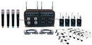 VocoPro MIB-QUAD-8 Combo, 8 Channel Wireless Handheld/Headset/Lapel Mic-In-Bag Package