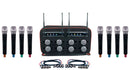 VocoPro MIB-QUAD-8 Handheld, 8 Channel Wireless Handheld Mic-In-Bag Package