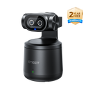 EMEET PIXY Wireless, 3-Camera 4K Dual-Lens PTZ Streaming System with AI Auto Tracking, Home Wi-Fi or Hotspot Operation, Records to TF Card or Device, Streams to Up to 4 Platforms via EMEET Studio App