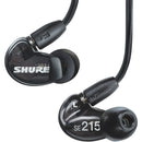 Shure SE215SPE-PL, Professional Sound Isolation Earphones, single high-definition driver, clear sound with detailed bass, detachable black cable with Mmcx connector, 3.5 mm stereo plug, attenuates outside noise by up to 37 dB, color: Purple, includes