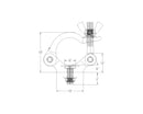 PRODJ-PRO-CLAMP 2" PRO ALUMINUM CLAMP DT5003