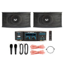 VocoPro SAP-4808, 250 Watt Speaker / Amplifier / Microphone Package with Built-in Mic Mixer/ Effects/ FM tuner/ Bluetooth