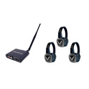 VocoPro SILENT-DISCO-PRO-103, Professional Long-Range Silent Disco/ Event package with One Transmitter and Three Headphone Receivers
