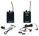 VocoPro SilentPA-IN-EAR-AIR - Professional PLL Wireless In-Ear Monitor Package with Transmitter and Receiver