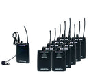 VocoPro SilentPA-TOUR10 - 16CH UHF WIRELESS AUDIO BROADCAST SYSTEM (bodypack transmitter with ten bodypack receivers)