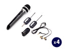 VocoPro SingandHear-Quad, All-in-One Wireless Microphone / Wireless in-ear Receiver System