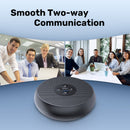 EMEET OfficeCore M1A, Zoom Certified USB Speakerphone with 2 AI Omni-Directional Mics, 360 Degree Voice Pickup, Noise Reduction and Echo Cancellation, 3W Speaker and Full Duplex for 5 to 8 People