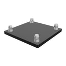 Global Truss SQ-4137 M12SS20T BLK, 12 x 12 in Stainless Steel Base Plate for F34 Truss, Black