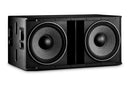 JBL SRX828SP, 2000 Watt Powered dual 18" subwoofer featuring Crown Amplification