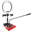 VocoPro STREAMER-DESKTOP VLOG - USB audio interface, gooseneck microphone, and LED Ring Lightpackage for content creators - View 2