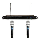 VocoPro UDX-DUAL-HANDHELD, Professional Digital UHF PLL Wireless Mic System with Two Handheld Vocal Microphones