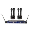 VocoPro UHF-5805-10, Professional Rechargeable 4 Channel UHF Wireless Microphone System