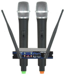 VocoPro UHF-28-DIAMOND, Dual Channel UHF Wireless Crystal Encrusted Microphone System