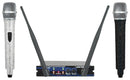 VocoPro UHF-28-DIAMOND - Dual Channel UHF Wireless Crystal Encrusted Microphone System