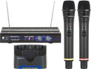 VocoPro UHF-3205-10, UHF Dual-Channel Rechargeable Wireless Microphone System