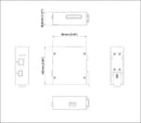 EtherWAN EL8000-A1E, Hardened 1000BASE-TX to 1000BASE-SX/LX/BX/SFP Media Converter